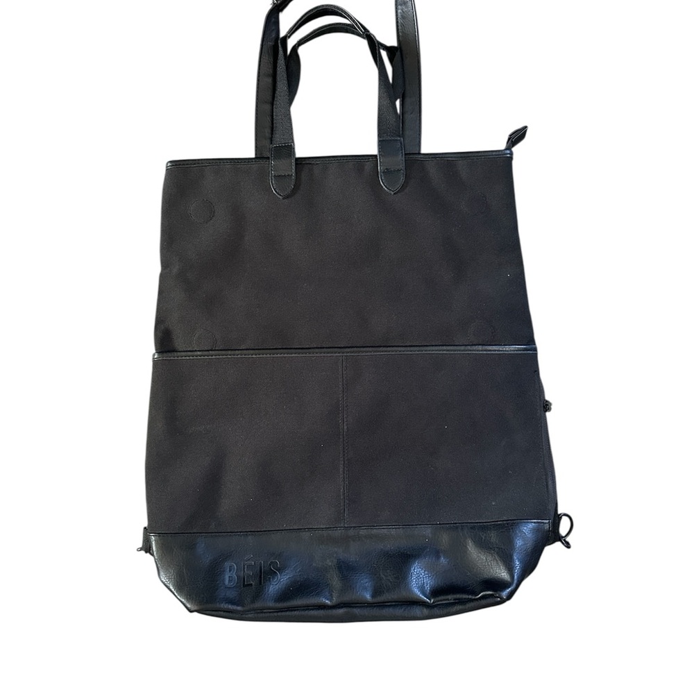 BEIS Black Backpack Sleek Durable Design